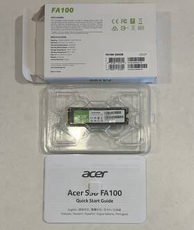 Fa100 Acer 313102498416 256gb M.2 Ssd 2280 Nvme Gen3 X4 Internal Solid State Drive Up To 8 G