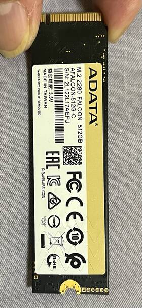 Afalcon-512g-c Adata Falcon 512gb M.2 Internal Ssd Solid State Drive