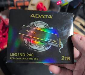 Aleg-960-2tcs Adata Legend 960 2tb M.2 Nvme Gen4 Internal Ssd - Black 7600 Mbs