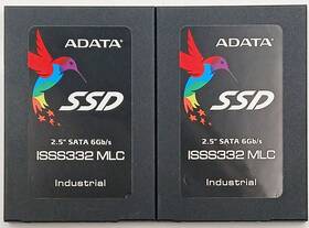 Isss332-256gt Adata Lot Of 2 Isss332 Mlc Industrial 256gb Ssd 2.5 Inch Sata