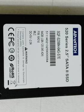 Sqf-s25m4-64g-s7e Advantech Lot Of 2 520 Series 64 Gb Sata Ii 2.5 In Solid State