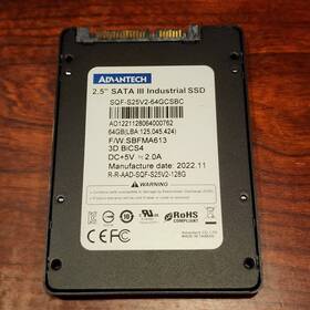 Sqf-s25v2-64gcsbc Advantech 5x Lot 64gb Sata 2.5 Inch Solid State Drive