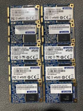 Sqf-smsm4-128g-s9e Advantech Lot Of 10 Industrial 128gb Msata Ssd 100% Health