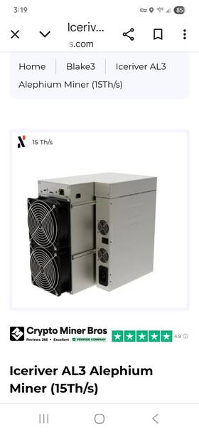 Al3s Antminer 3 For Sale. Less Than 6 Months Of Use. All In Great Shape