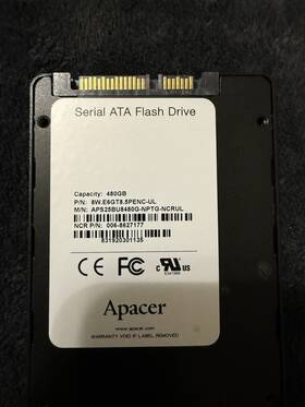 Aps25bu8480g Apacer 006-8626637 New Apacer/ncr 480gb Industrial Grade Sata 2.5 Inch Ssd