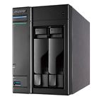 As-302t Asustor Intel Atom 1.6ghz 1gb Ddr3 2-bay Customizable Nas