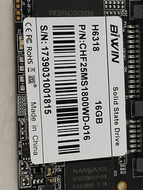 Chf25ms1800wd-016 Biwin Lot Of 2 H6318 16 Gb Sata Iii 1.8 In Solid State Drive