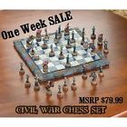 34736 Civil War Chess Set One Week Only Confederate And Union Soldiers
