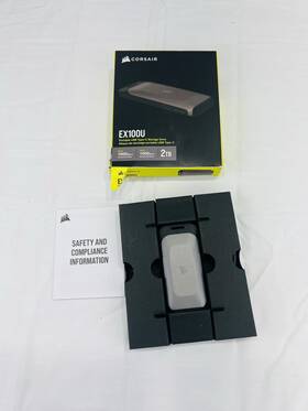 Cssd-ex100u2tb Corsair Ex100u 2tb Portable Solid State Usb Type-c Storage Drive