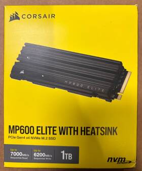 Cssd-f1000gbmp600ehs Corsair Cssd-f1000gbmp600ehs/rf2 Mp600 Elite 1tb Pcie Gen4 X4 Nvme M.2 Ssd With Heatsink