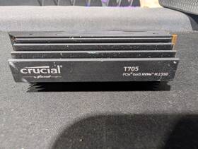 Ct4000t705ssdf5f Crucial T705 4tb M.2 Pcie Gen5 Nvme Ssd Ct4000t705ssd5f
