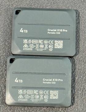Ct4000x10prossd902 Crucial X10 Pro 4tb Ssd 3.2 Usb-c - Excellent Condition 2 Available See Desc