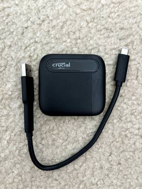Ct4000x6ssd9 Crucial X6 4tb Usb-c Portable External Ssd By Micron