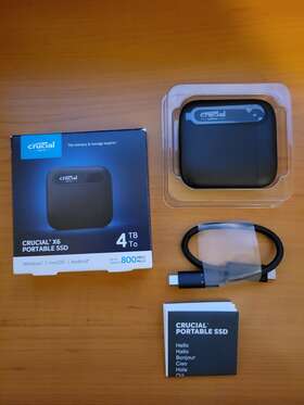 Ct4000x6ssd9se Crucial - X6 Se 4tb External Usb-c/usb-a Portable Ssd Black