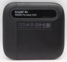 Ct500x6ssd9 Crucial X6 500gb Usb-c Portable Ssd Used And Wiped