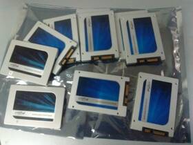 Mx100-mx200 Crucial Lot Of 10 Ssd Mx100 Mx200 250gb Drives
