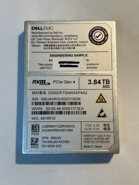 3.84tb Dell 095j4v Es U.2 2.5 Inch Nvme Pcie Gen4 Ssd Read Intensive