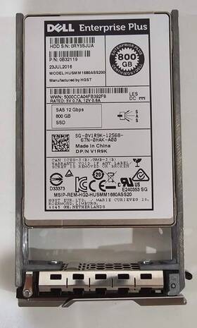 0b32119 Dell V1r9k Compellent 800gb Sas Ssd 2.5ftft Sc220 Sc420 Sc4020