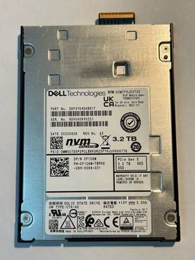 Sdf4y64dab91t Dell 0f1c6w 3.2tb Pcie Gen 5 Nvme Sed 2.5 Inch E3 Ssd Grade B