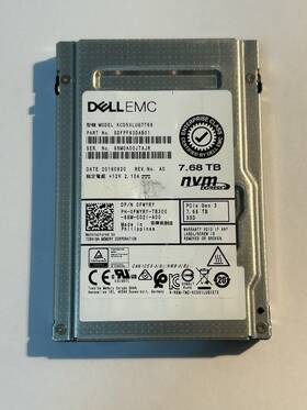 Sdfpf83dab01 Dell 0fwyry 7.68tb Pcie Gen 3 Nvme Ssd - Fwyry