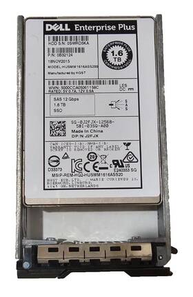 0j2fjx Dell J2fjx Compellent 1.6tb Sas 12gb/s Mix Use 2.5ftft Ssd