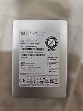 Hfs960g32feh Dell 0jgk7n Emc 960gb 2.5 Inch Ssd