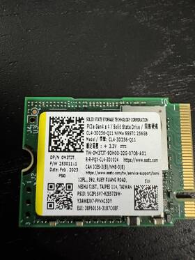 0m3tjt Dell 5 256gb Pcie Gen4x4 Nvme Ssd -