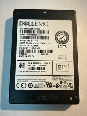 Mzilt1t9hbjrad3 Dell 0tmtw9 Emc 1.92tb 12gbps Sas Ssd -