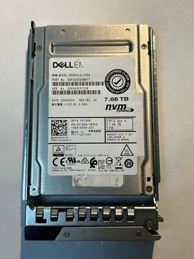 Kcd6xlul7t6b Dell 0v190n Emc 7.6tb Pcie U.2 Nvme Gen4 2.5 Inch Ssd
