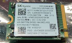 Hfm512gd3gx013n Dell 0wytpm Genuine 512gb Sk Hynix Nvme M.2 Solid State Drive P/n Wytpm