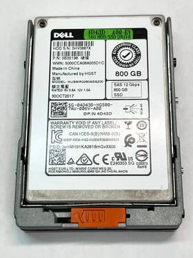 Husmr3280ass200 Dell 4d430 4d43d 800gb Sas 12gbps Read Intensive Mlc 2.5in Ssd 04d43d