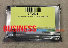 1.92tb Dell 7f2d1 Sas 12g Read Intensive Tlc 512e Fips Sed Sff Ssd