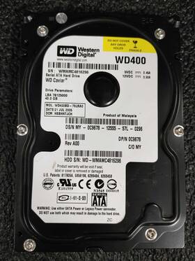 Wd400bd-75lra0 Dell C9678 40gb 7.2k Rpm 8mb Cache 1.5gbps Sata 3.5 Inch Hdd