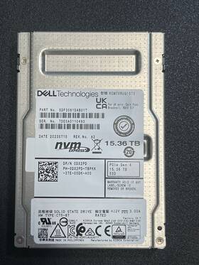 Kcm7xrug15t3 Dell Dx2pd Kioxia Cm7 15.36tb Pcie4.0 Nvme 2.5 Inch Enterprise Ssd