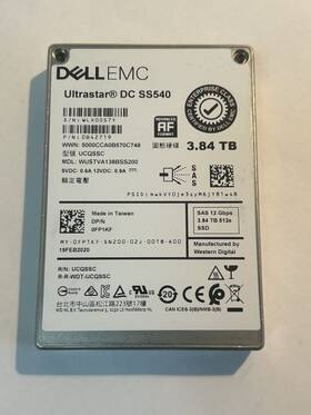 Wustva138bss200 Dell Fp1kf Emc 0fp1kf 3.84tb Sas 12gbps Read Intensive 512e 2.5ftft Ssd