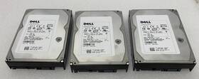 0gx198 Dell Gx198 Lot Of 3x 147gb 15k Rpm 3.5 Inch Sas Hard Drive