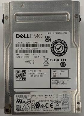 3.84tb Dell H9tt5 Bics Sas 2.5 Inch 12gbps Ri Ise Solid State Drive