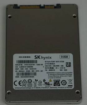 Hfs512g32tnh-73a0a Dell Mh8jh Sc401 512gb Ssd Series Solid State Drive