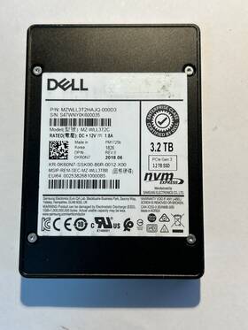 Mz-wll3t2c Dell 0k60n7 3.2tb Internal 2.5 Inch Pcie Nvme Ssd Gen3 - Black