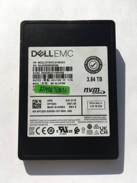 Mzql23t8hcls Dell Emc 3.84tb 2.5 Inch 7mm U.2 Ssd Nvme Pcie Gen 4 Dp/n 0p7g03