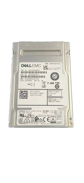 Pd02y-co1-del Dell 7.68tb 12/24gbps Sas Ri Tlc 2.5 Ssd Kpm6xrug7t68 Me5 Pd02y