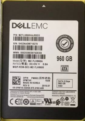 Mz-7lh960a Dell Pmt4x 960gb Sata 6gb/s Read Intensive 2.5ftft Ssd 0pmt4x