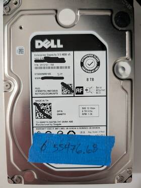St80000nm0185 Dell 8tb Sas 3.5 Inch 7.2k 12g Dpn M40th