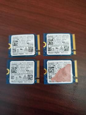 Sdbptpz-256g Dell Wr90f Lot Of 4 Solid State Drive Western Digital Sn530 #69