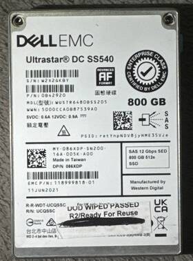 Wustr6480bss205 Dell Emc Sas 12gbps 800gb 512e Ssd Dc Ss540 Ultrastar 0b42920