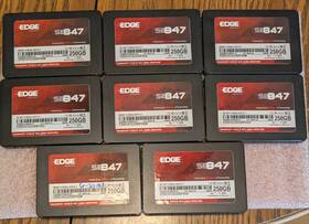 Cdsc51a3250f4sm Edge Memory Ssd Se847-v 250gb Sata 3 Solid State Hard Lot Of 8