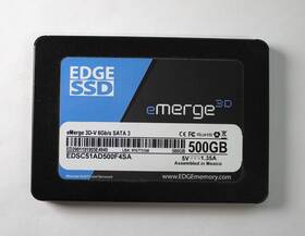 Edsc51ad500f4sa Edge Memory Ssd Emerge 3d-v 500gb Internal Sata 2.5 Inch Drive