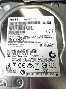 118000194 Emc 005051836 Qty 2 Data Domain 4tb 7.2k Sas 6gbps 3.5 Inch Hdd 0f27003