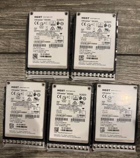 0b35356 Hgst Lot 5 Ultrastar Ss300 1.6tb 12gbps Sas 2.5 Inch Ssd
