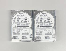 Huc101830css205 Hgst Lot Of 2x 300gb 12g Sas 10k 2.5 Inch Sff Hdd Hard Drive 0b31303